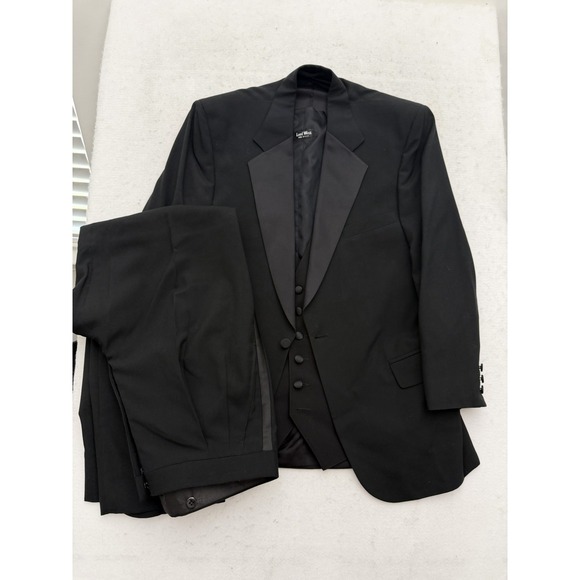 Lord West Other - Lord West Vintage Black Tuxedo 41R Wool Shawl Lapel 70s Wedding USA ACWA Union